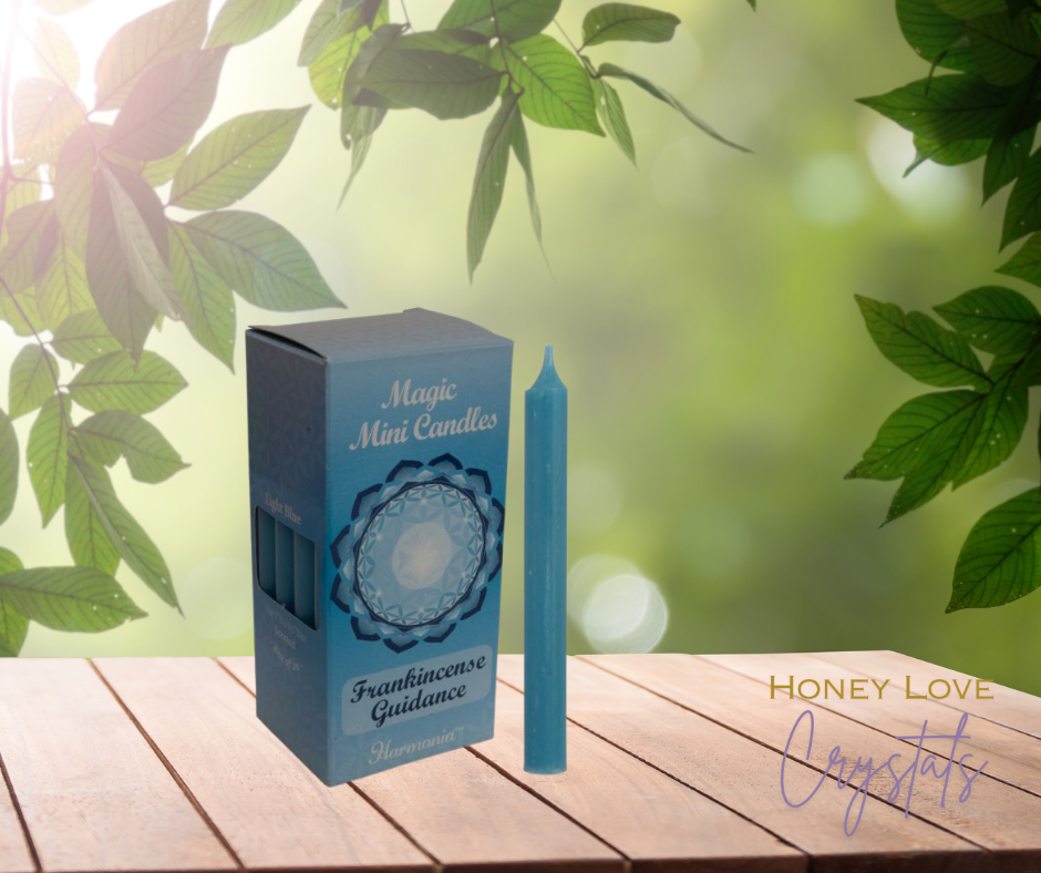 Light Blue Frankincense Spell Candle