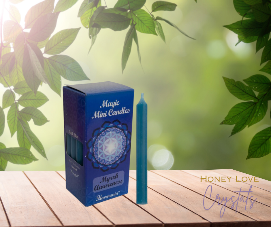 Dark Blue Myrrh Spell Candle