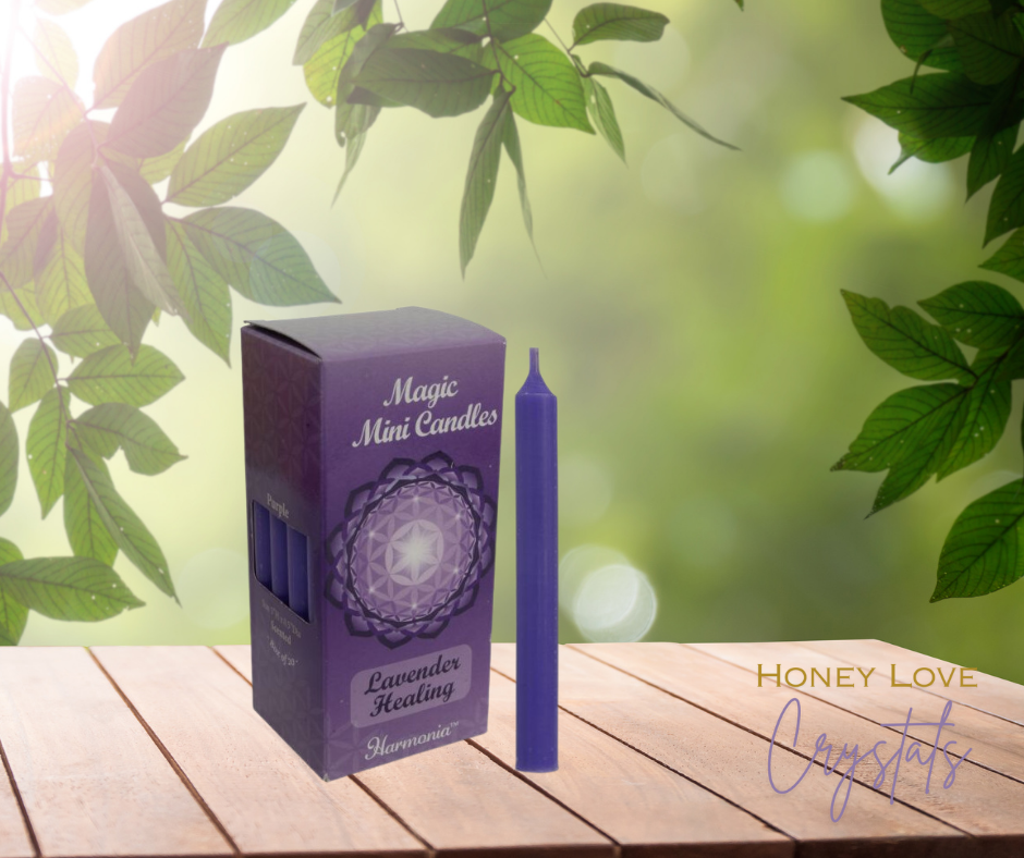 Purple Lavender Spell Candle