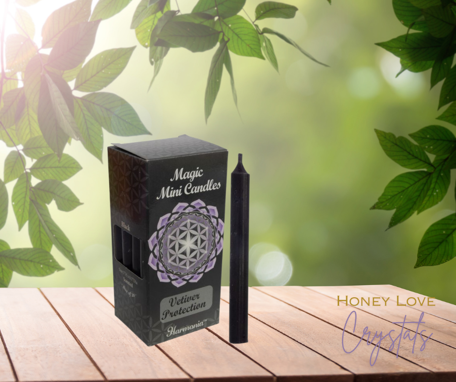Black Vetiver Spell Candle