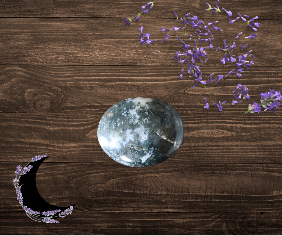 Moss Agate Palmstone