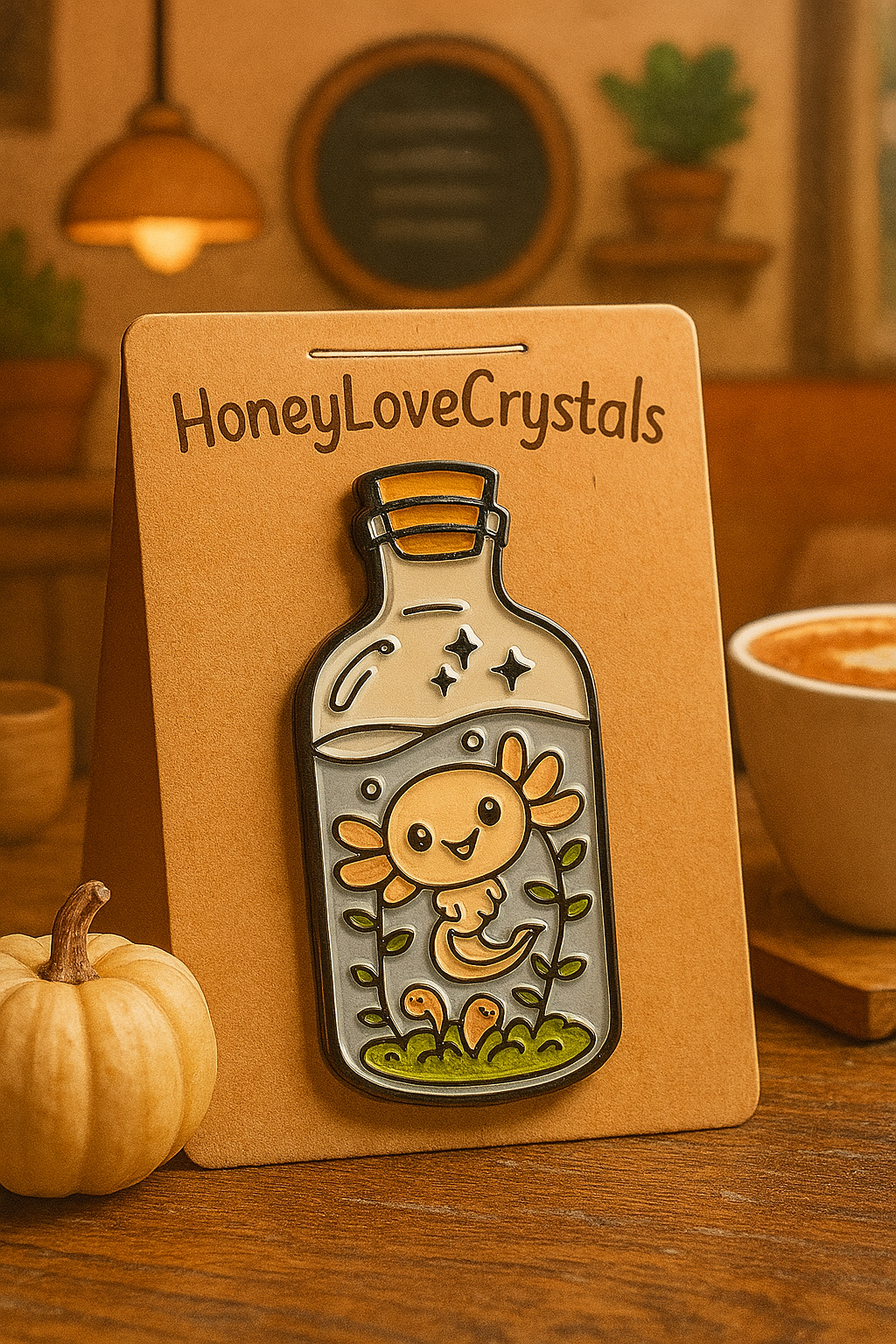 Axolotl Potion Enamel Pin