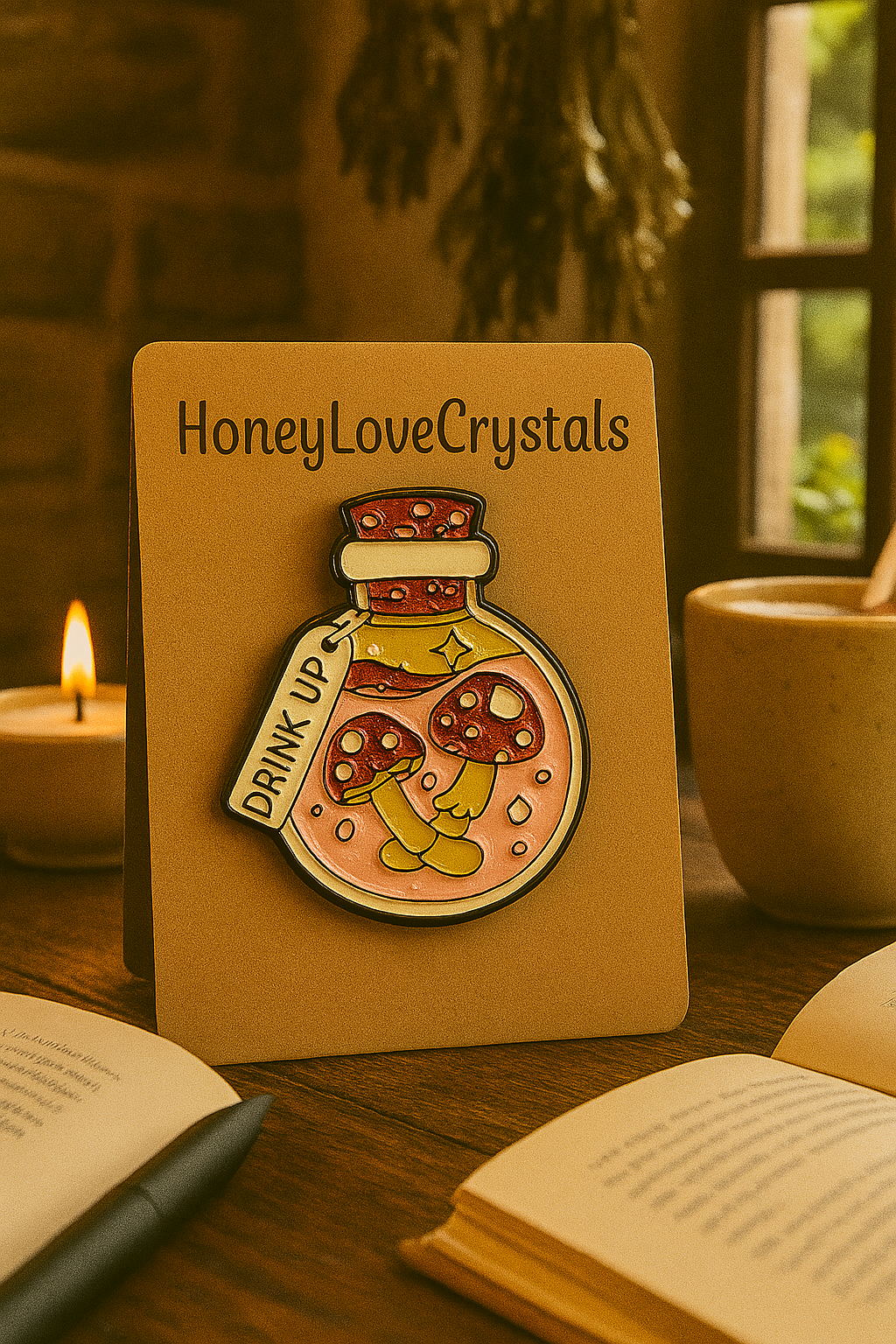 “Drink Up” Potion Enamel Pin