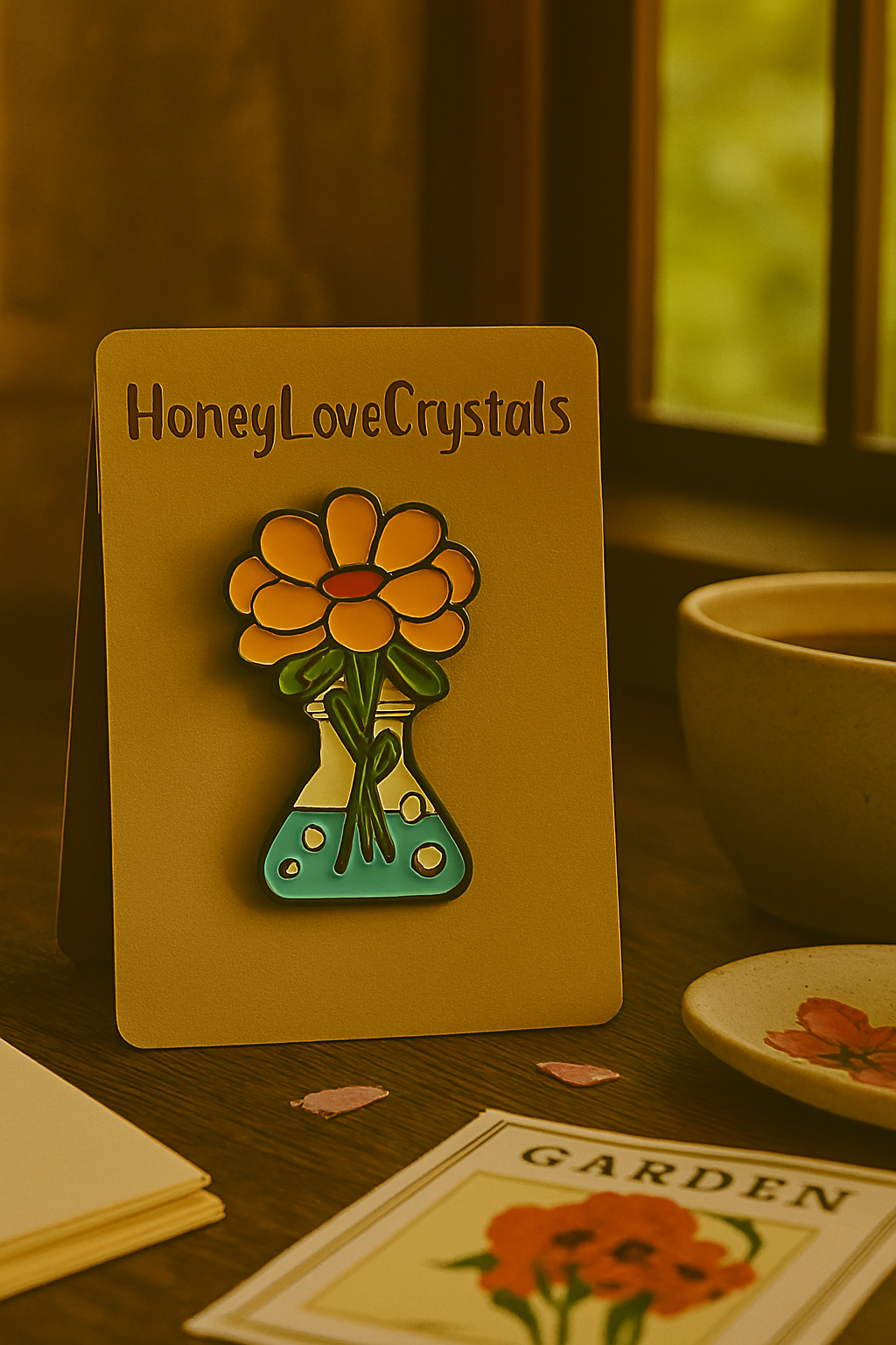 “Flower Science” Enamel Pin