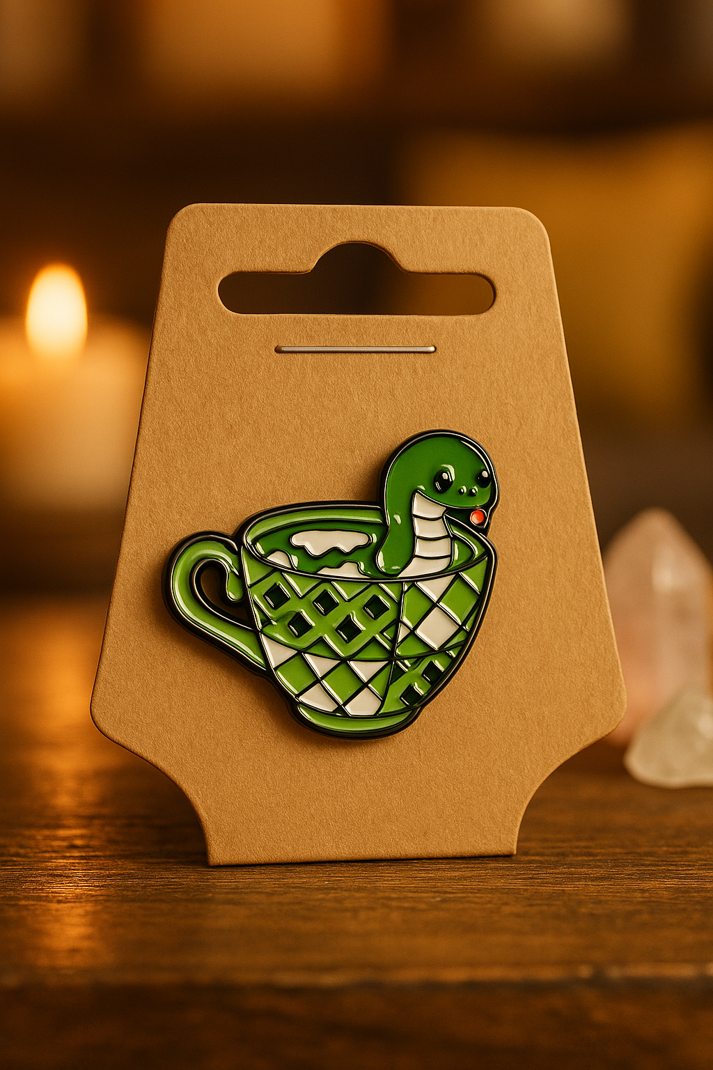 “Slytherin Tea” Enamel Pin