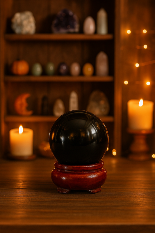 Black Obsidian Sphere