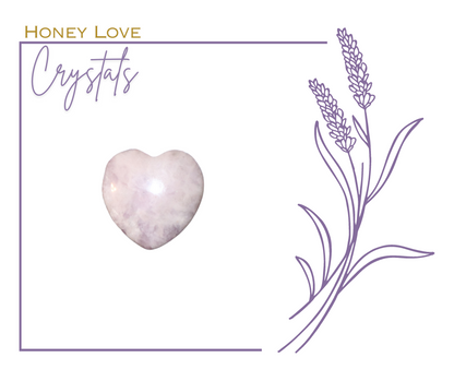 Lepidolite Heart