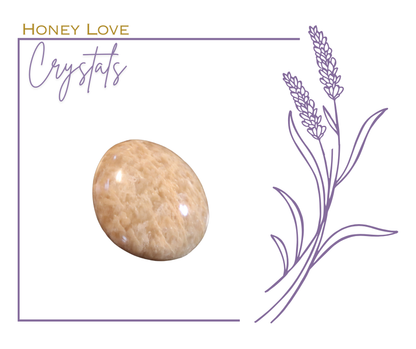 Peach Moonstone Pocket Stone