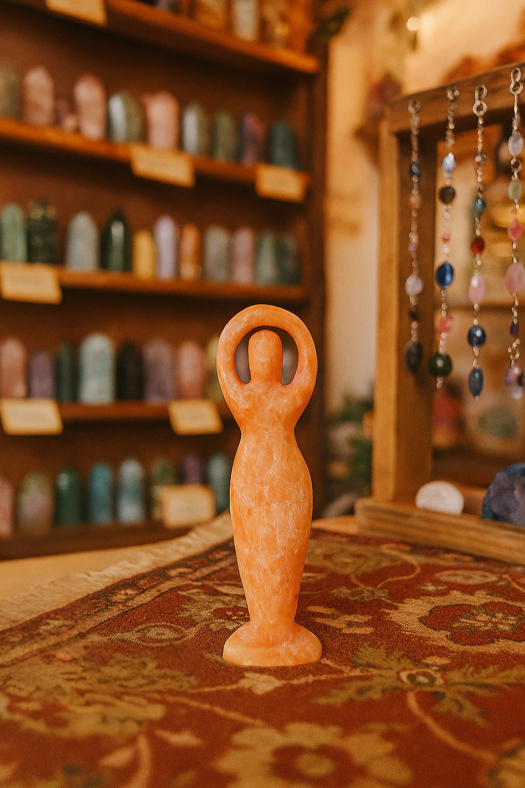 Orchid Calcite Goddess