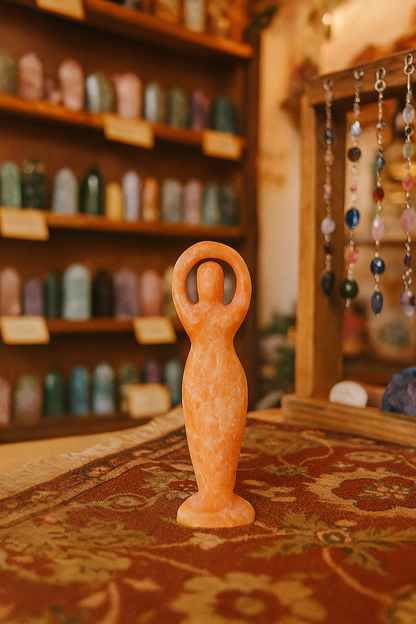 Orchid Calcite Goddess