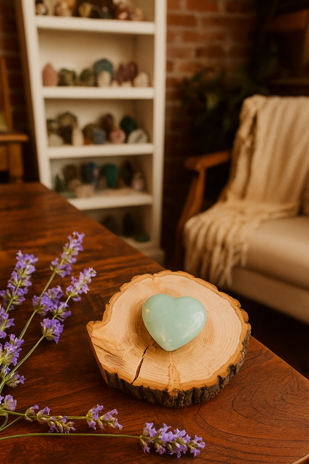 Green Aventurine Heart