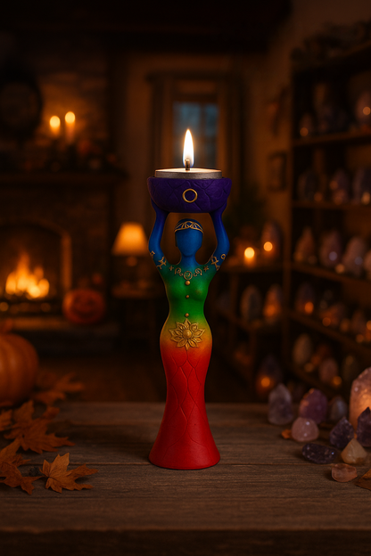 Chakra Goddess Candle Holder