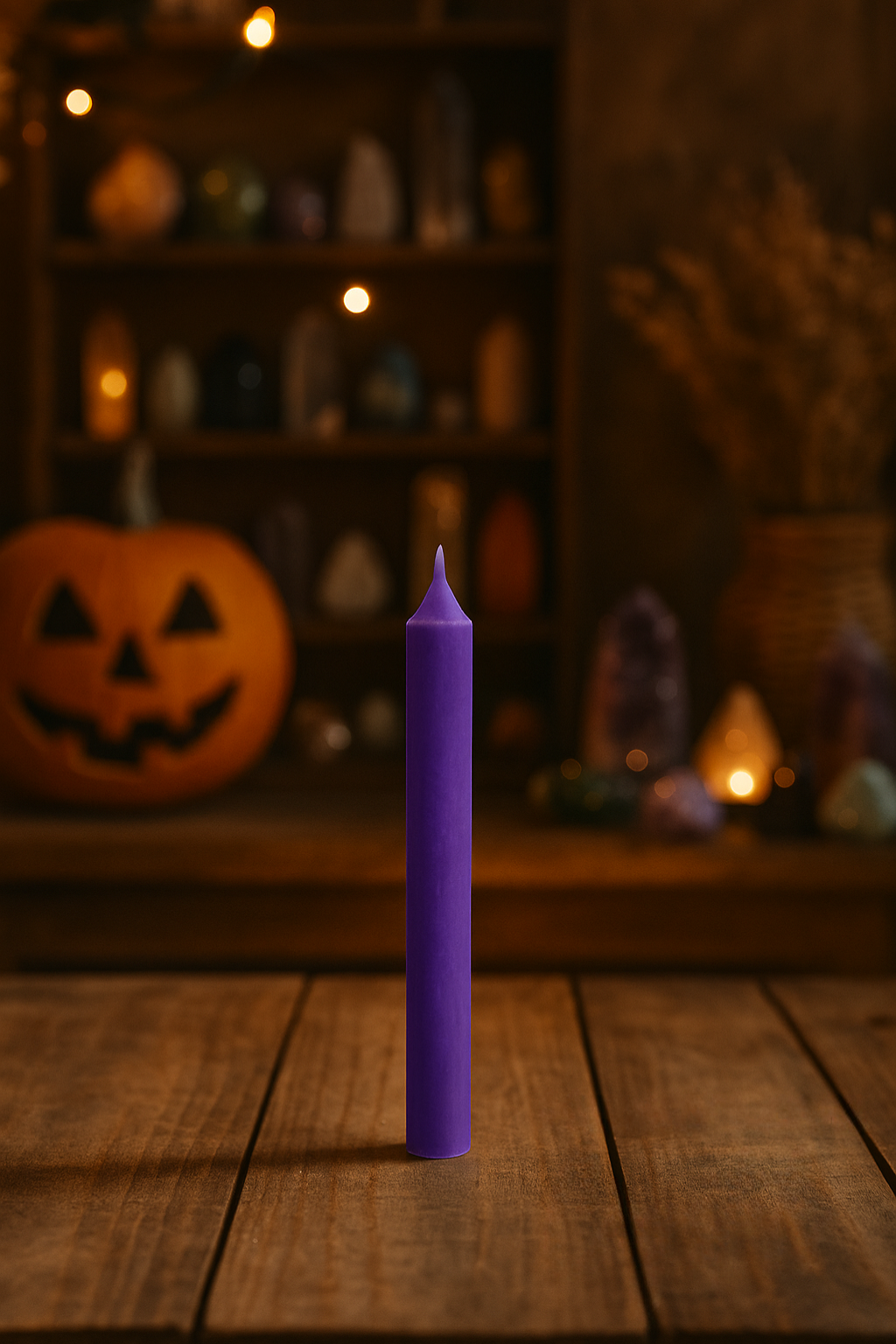 Purple Lavender Spell Candle