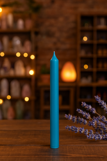 Light Blue Frankincense Spell Candle