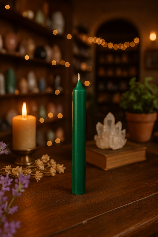 Green Opium Spell Candle
