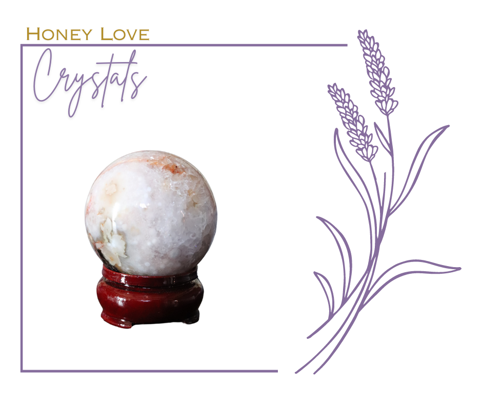 Flower Agate Sphere