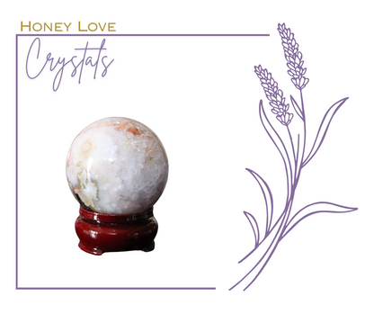 Flower Agate Sphere