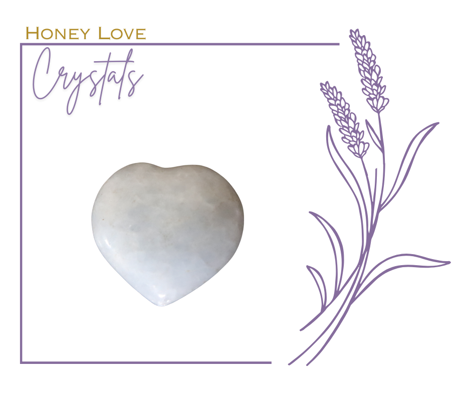 Blue Celestite Heart