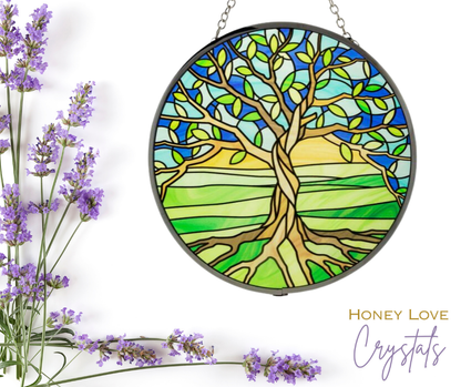 Glass Suncatcher - Tree of Life