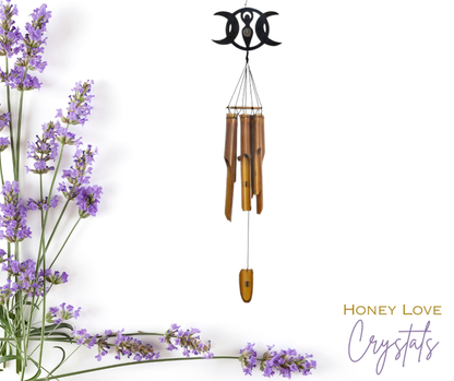 Bamboo Windchime - Triple Moon Goddess