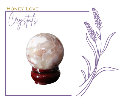 Flower Agate Sphere