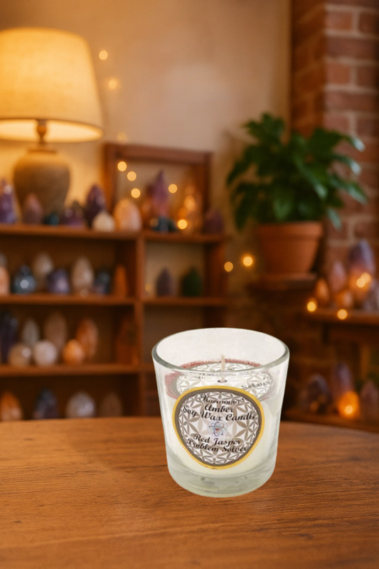 Red Jasper Candle
