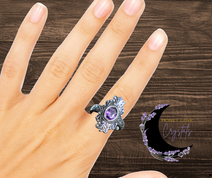 Amethyst Ring (Adjustable)