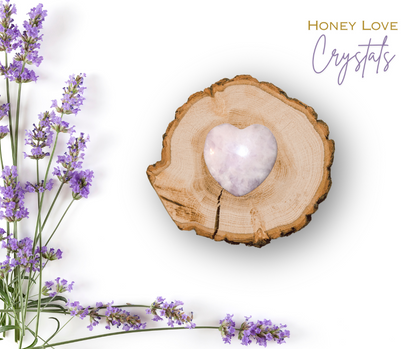 Lepidolite Heart