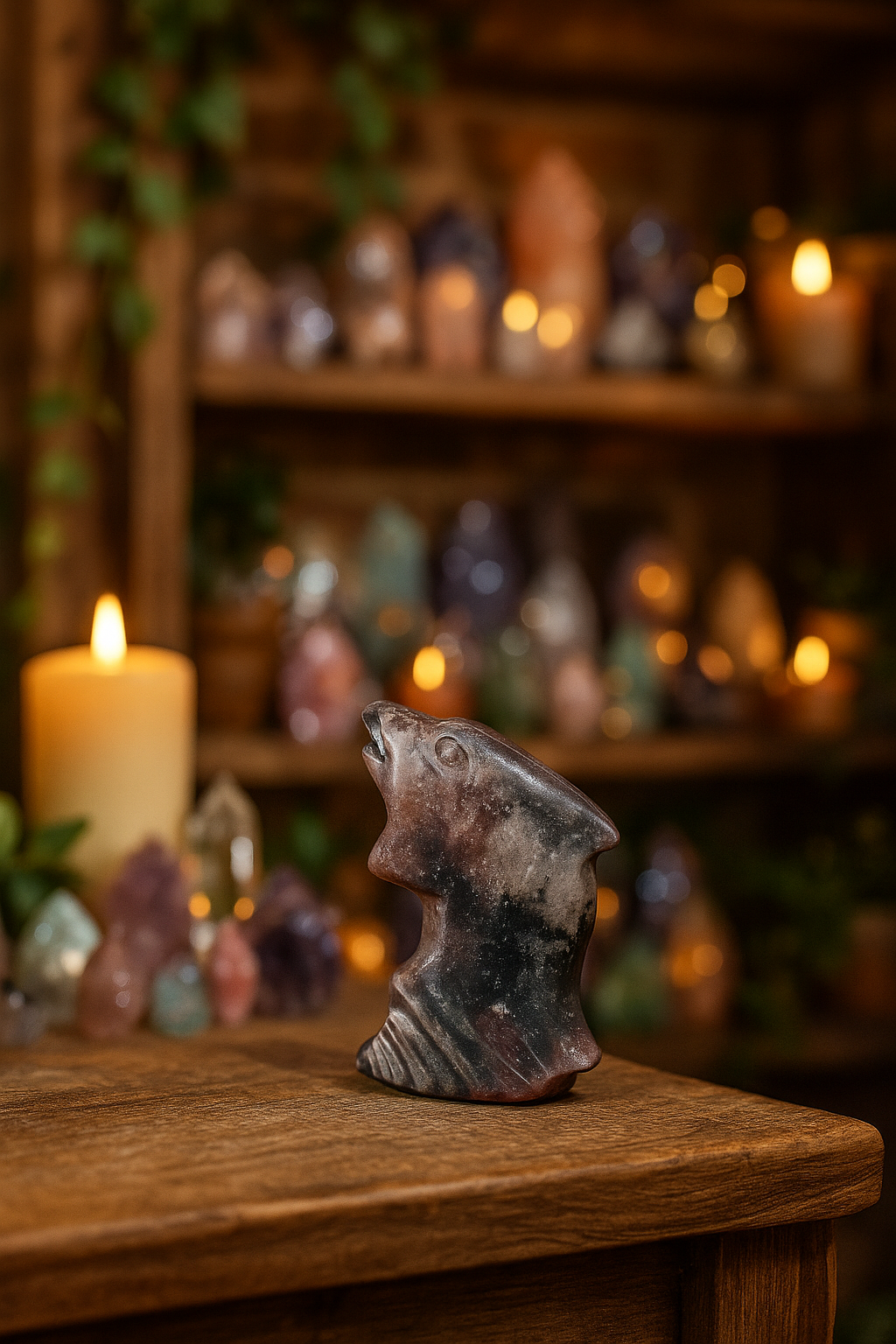 Astrophyllite in Garnet Dolphin