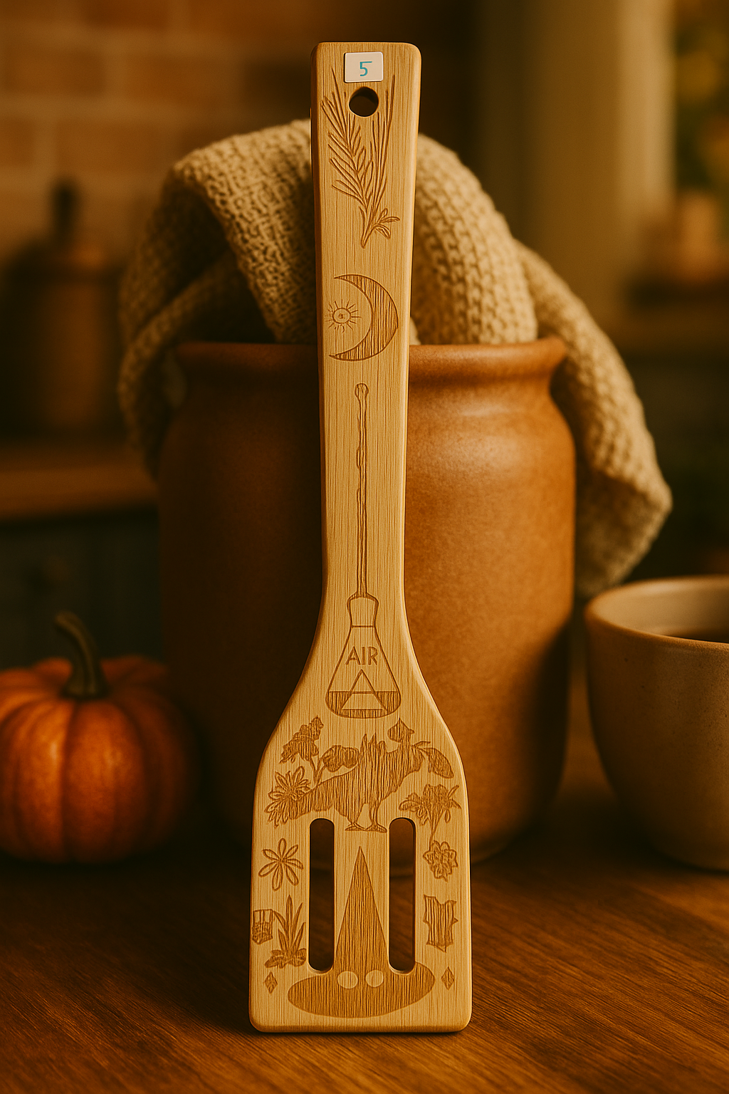 Air Element Wooden Spatula