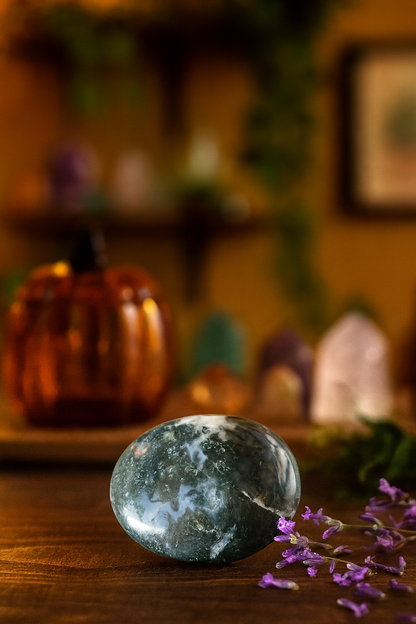Moss Agate Palmstone
