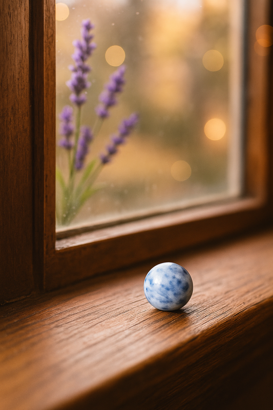 Blue Spotted Jasper Tiny Sphere
