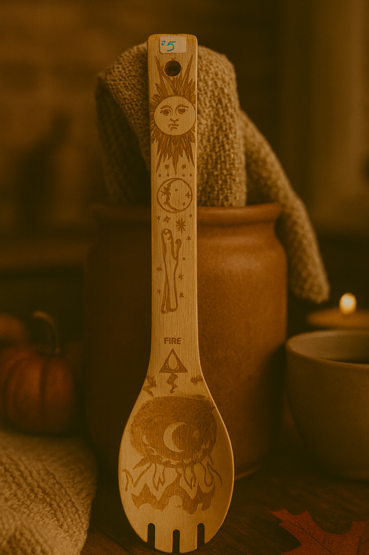 Fire Element Wooden Spoon