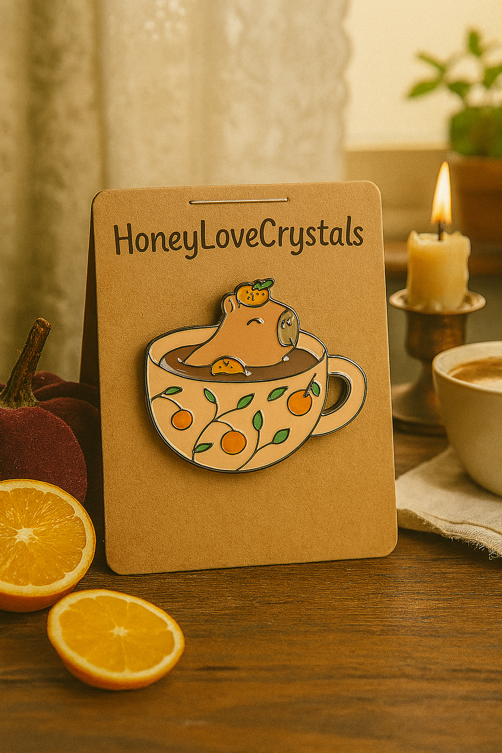 “Capybara Cup” Enamel Pin