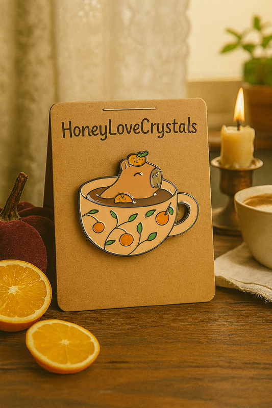 “Capybara Cup” Enamel Pin