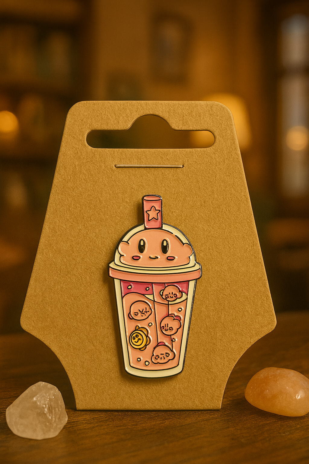 “Kirby Boba” Enamel Pin
