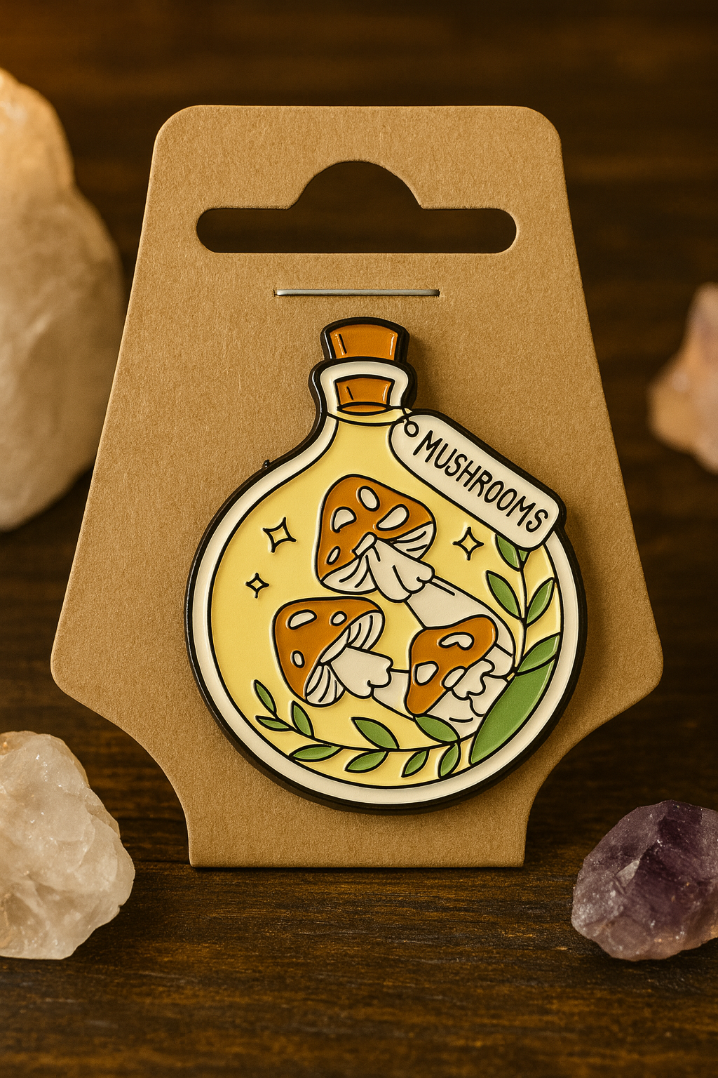 “Mushrooms” Potion Bottle Enamel Pin