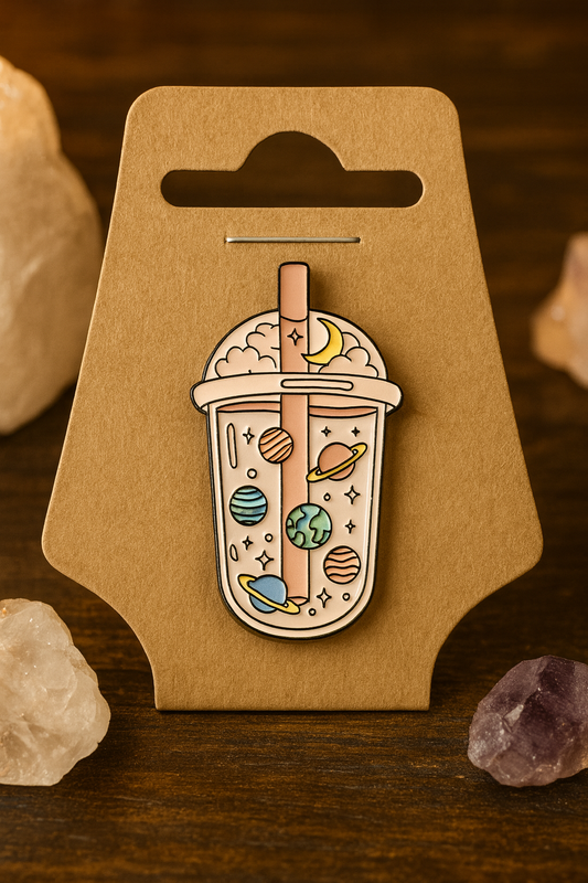 “Planet Boba” Enamel Pin