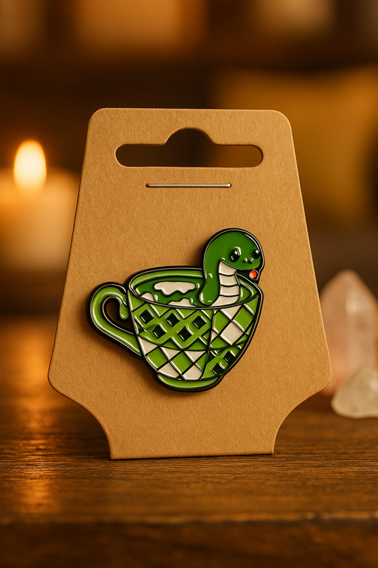 “Slytherin Tea” Enamel Pin