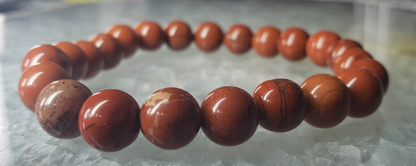 Red Jasper Bracelet 8mm